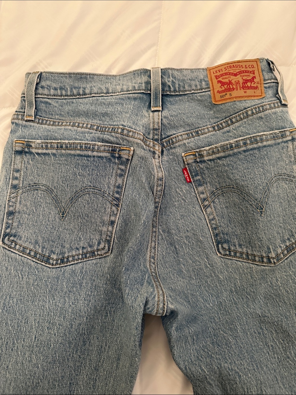Levi's Vintage Light Blue Straight Leg Women's Jeans